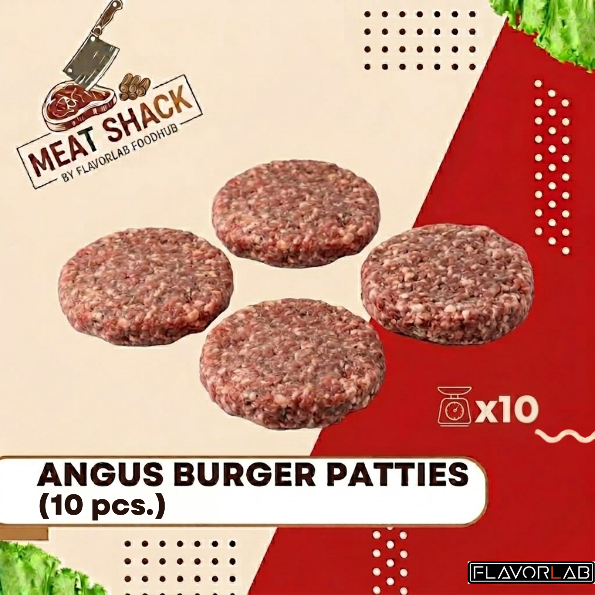 Angus Burger Patties (10 Pcs./ Pack)